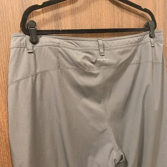 EDDIE BAUER Women Polar Fleece-Lined Straight Leg Pants Size 16 Gray Gorpcore - Picture 8 of 12